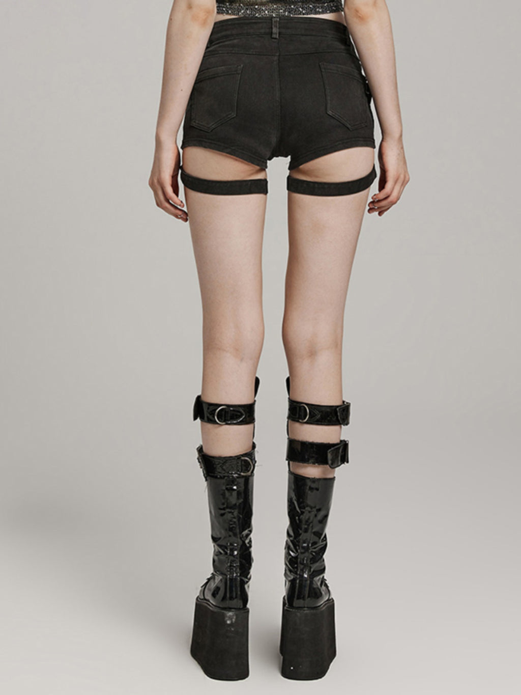 Punk Low-Rise Stretch Hot Shorts