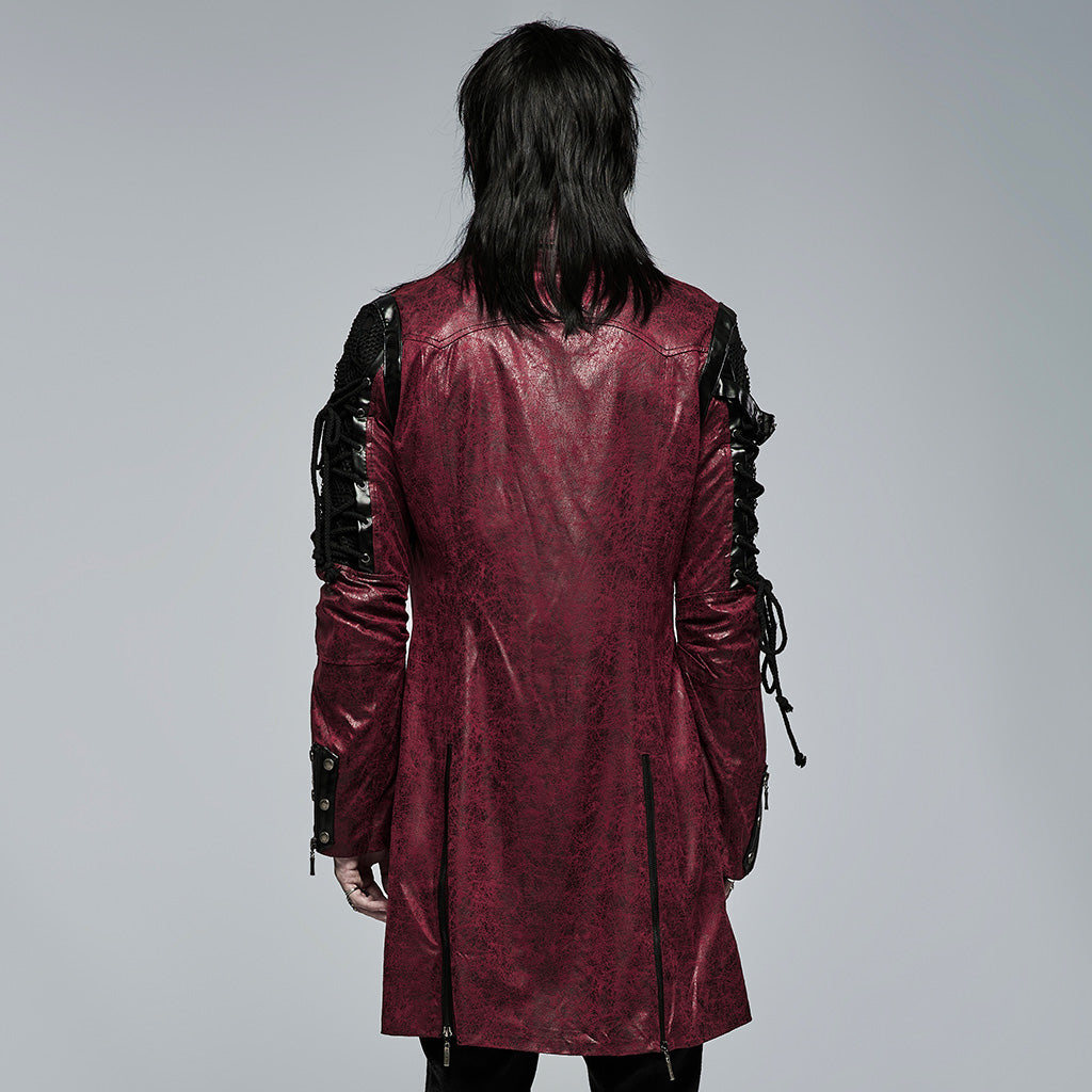 Cyber Gothic Leather Coat