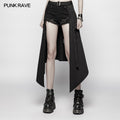 High-slit goth midi skirt