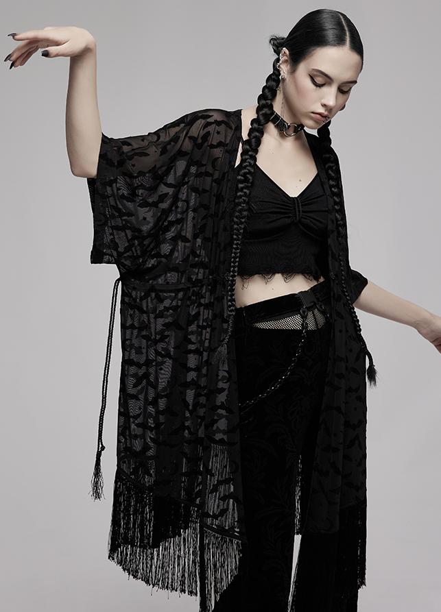Techwear Gothic Cape Cardigan