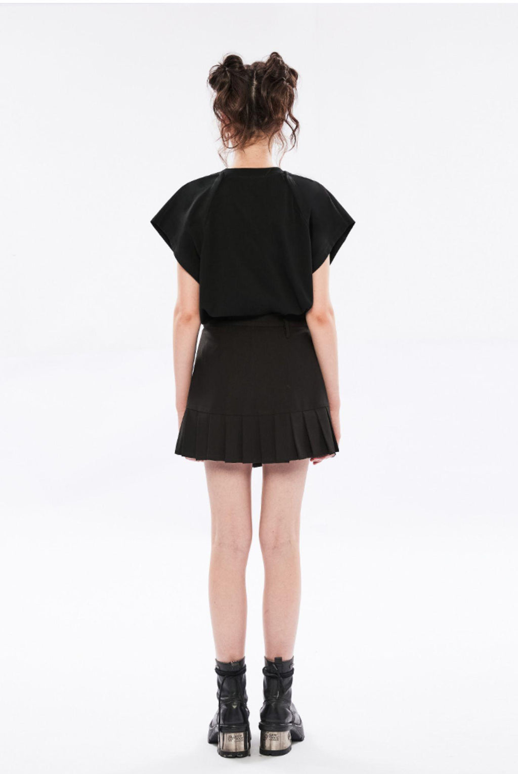 Punk Off-Shoulder Dual-Wear Tee