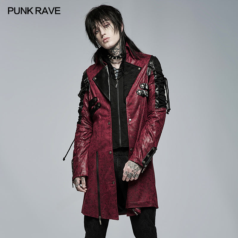 Cyber Gothic Leather Coat