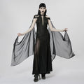Gothic Cutout V-Neck Maxi Dress