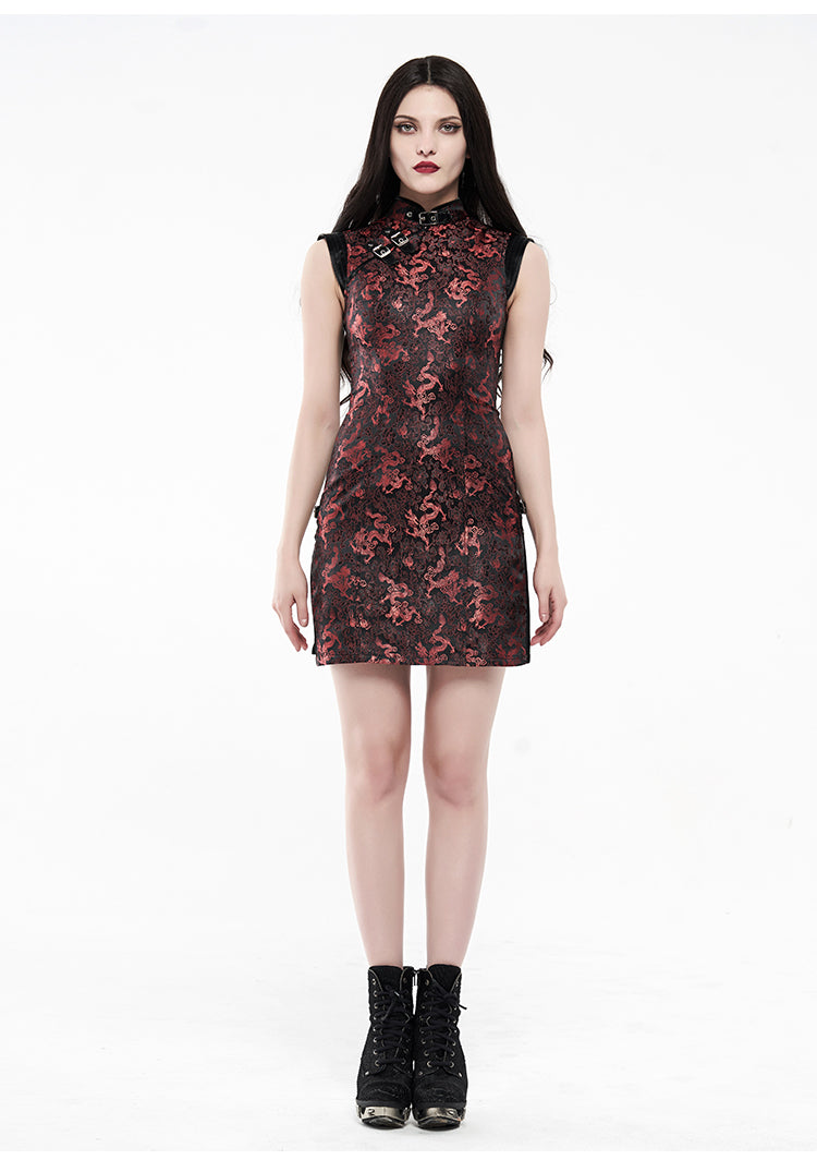 Cyber Mini Qipao Dress