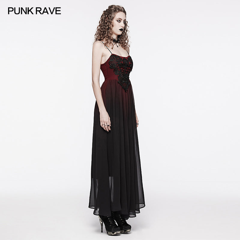 Elegant Black Slip Evening Gown