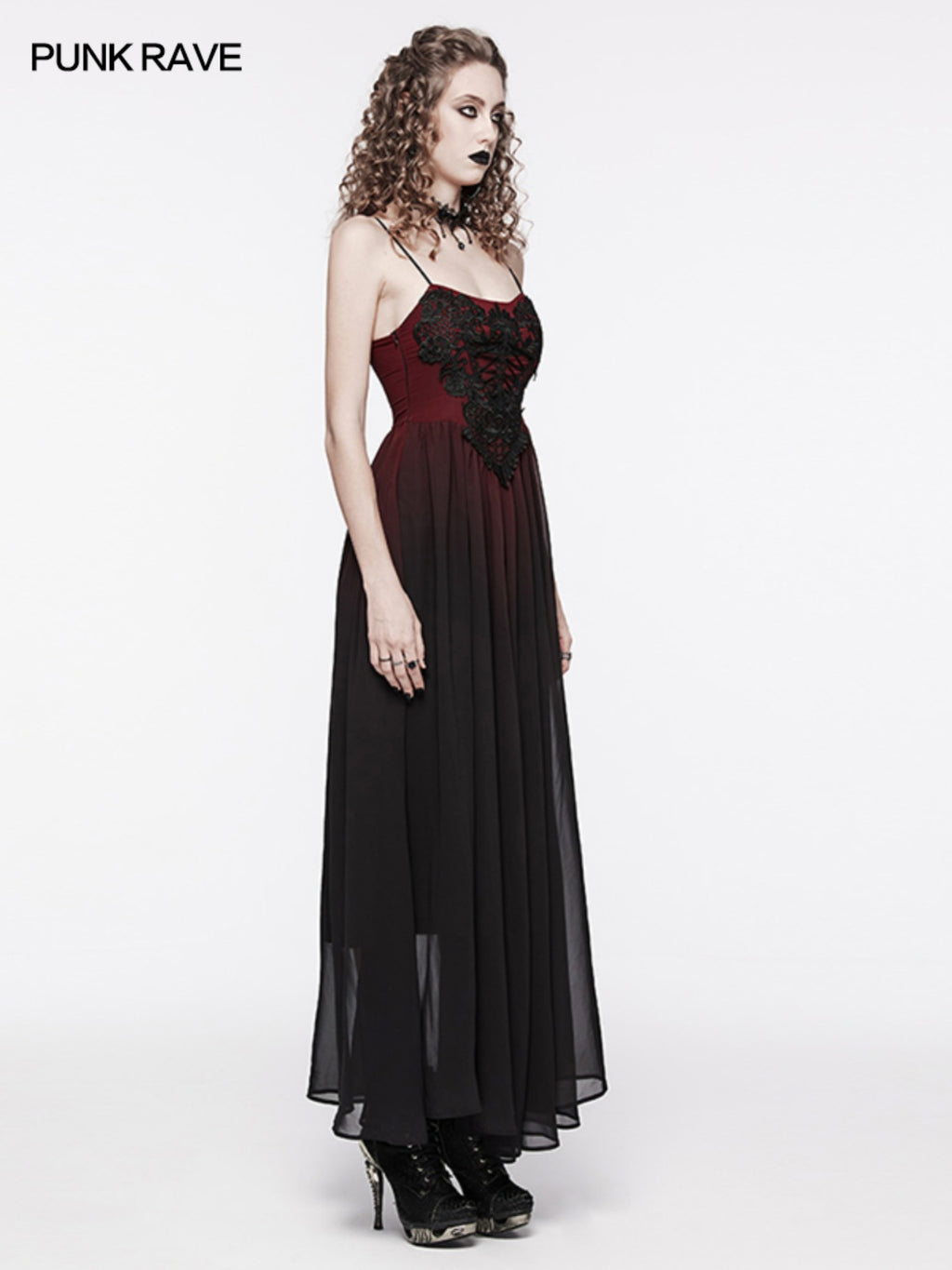 Elegant Black Slip Evening Gown