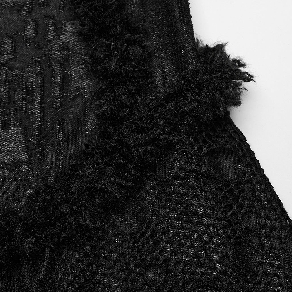 Lace Patchwork Long-Sleeve Maxi Dress