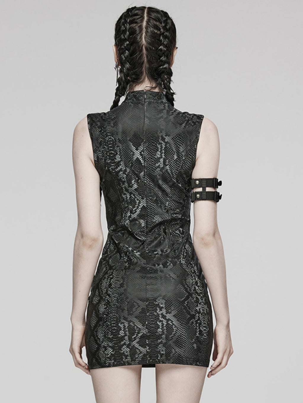 Gothic Cutout Sleeveless Bodycon Dress