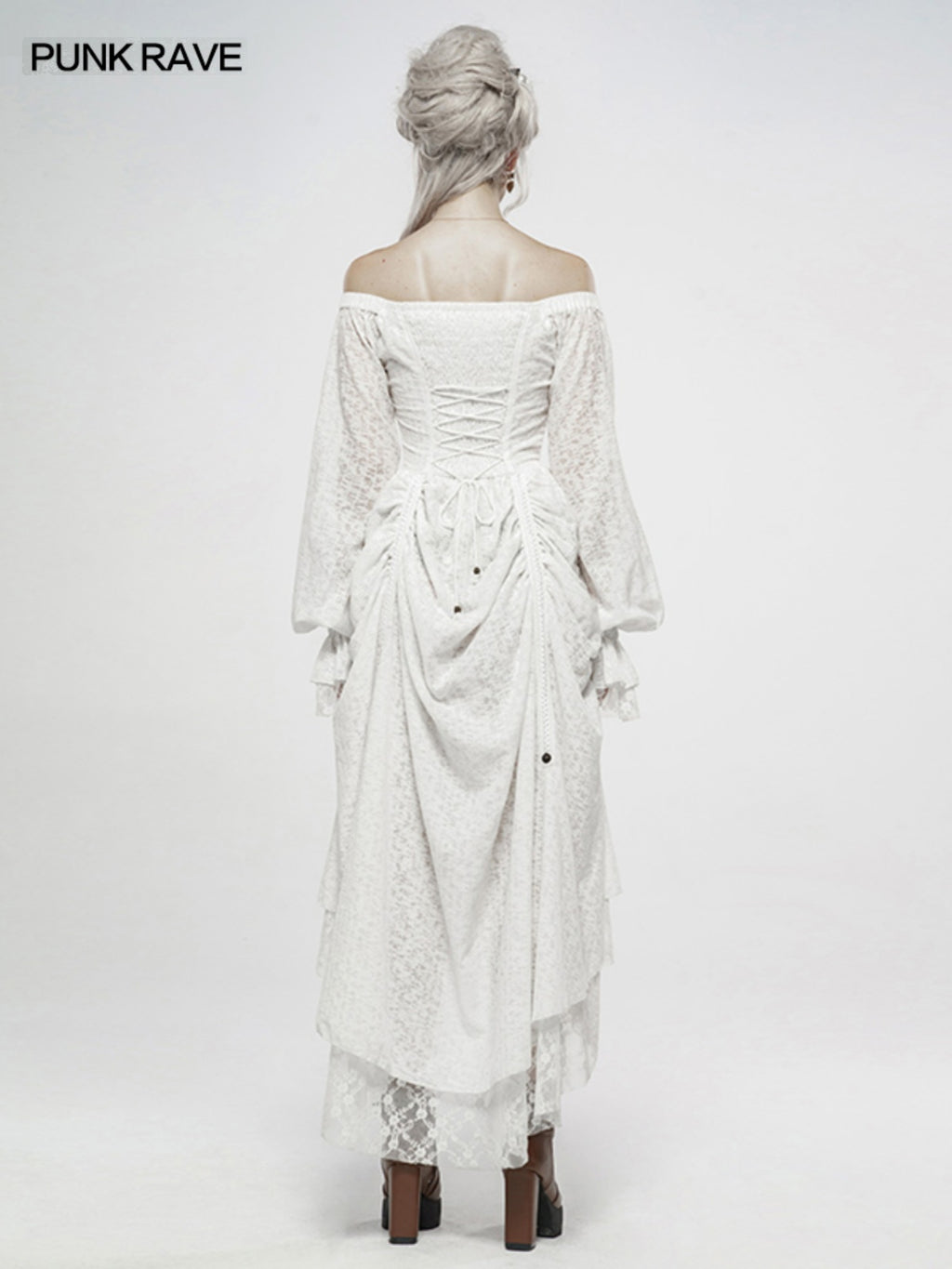 Off-Shoulder Lace Strap Dress