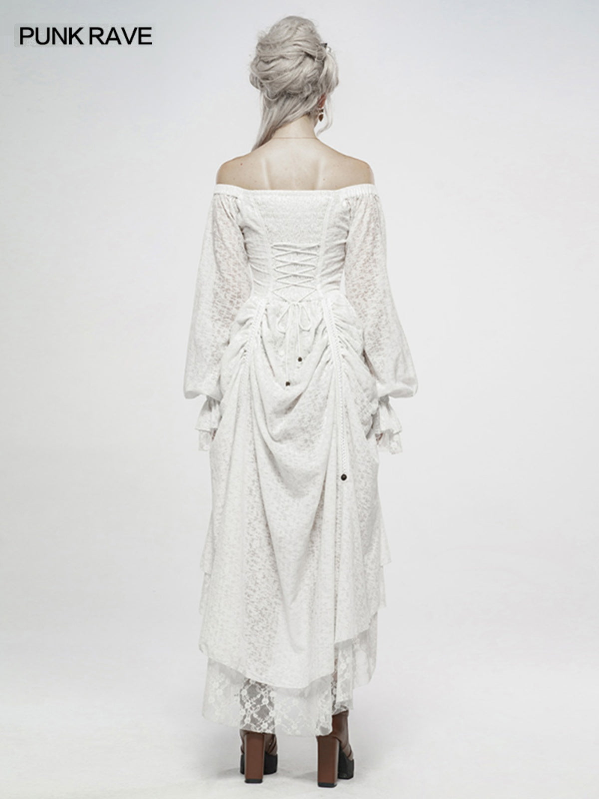 Off-Shoulder Lace Strap Dress
