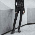 High-Waist Straight Black Jeans Women