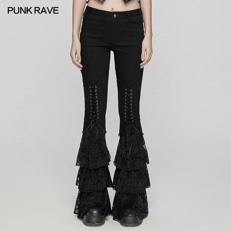Dark Low-Rise Flared Jeans Women