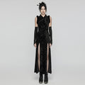 Gothic Velvet Qipao Maxi Dress