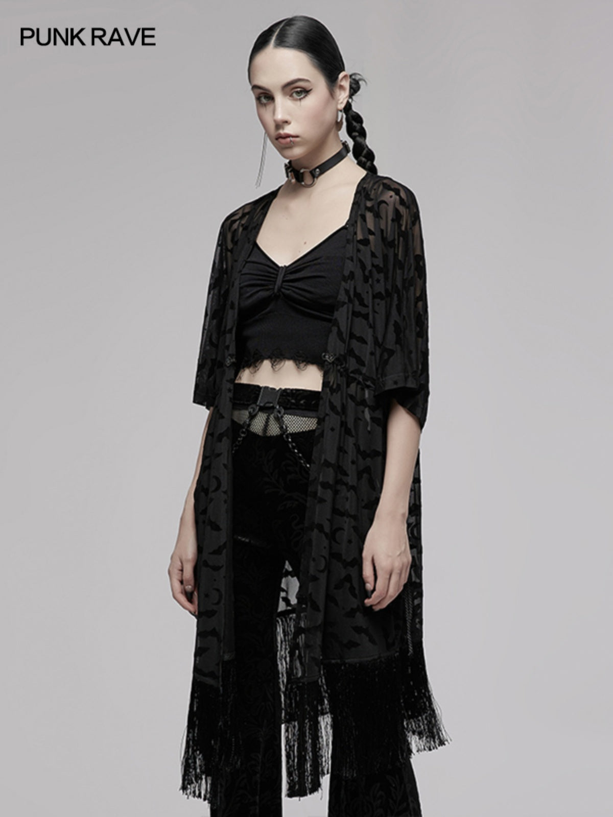 Techwear Gothic Cape Cardigan