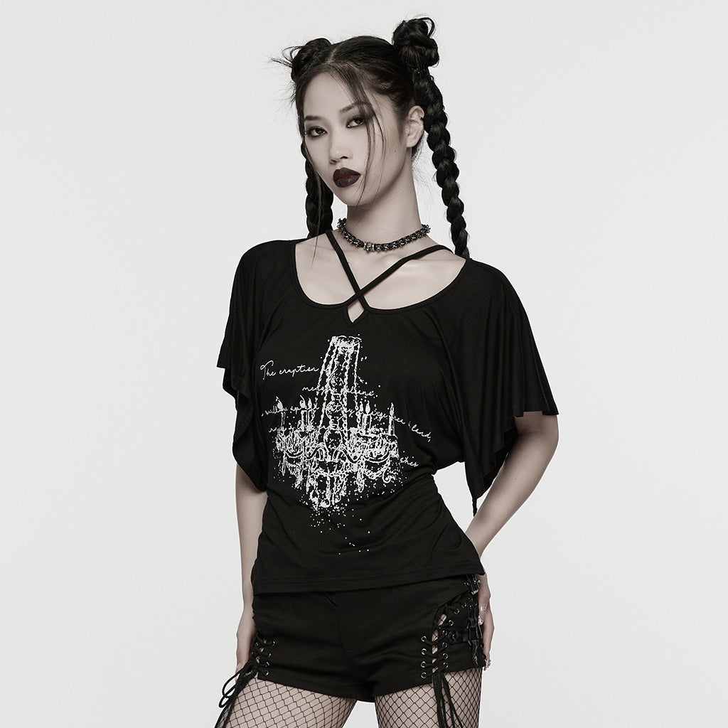 Chandelier Print Gothic Tee