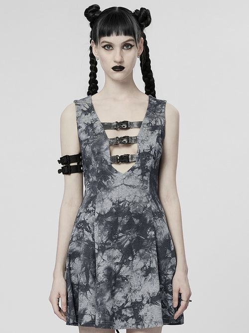 Cyber Sleeveless Backless Chiffon Dress