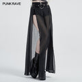 Punk Shorts with Mesh Skirt