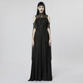 Off-Shoulder Evening Gown Dark Style