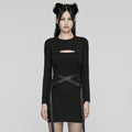 Punk Knit Two-Piece Mini Dress