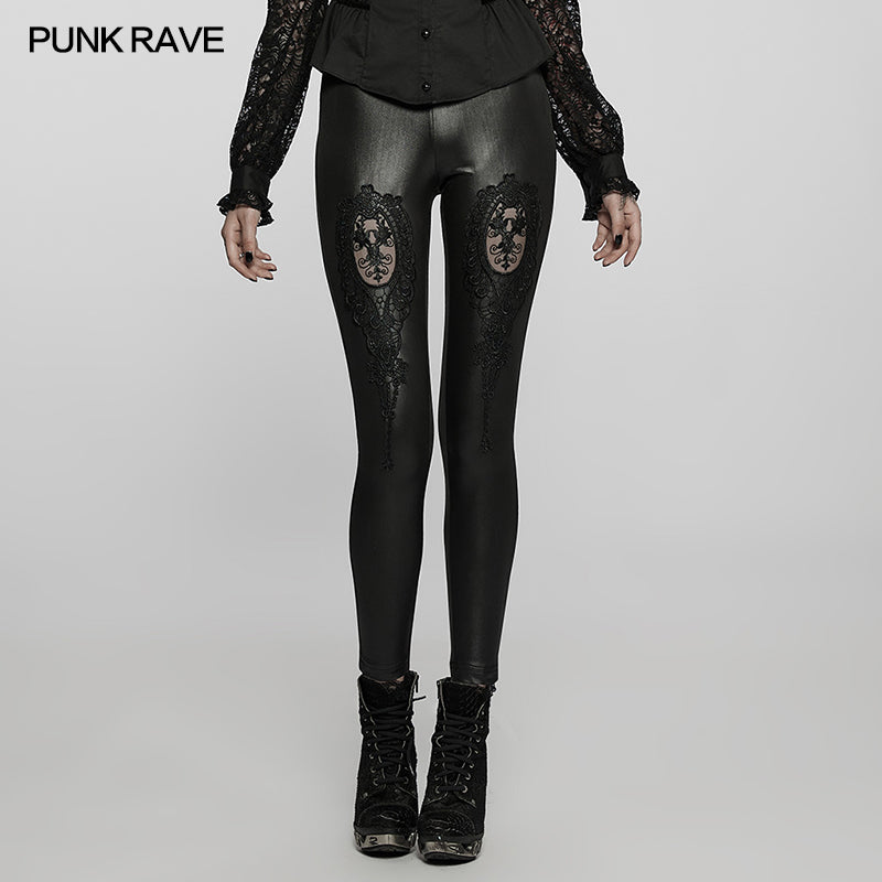 Goth High-Waist Skinny Pants