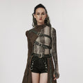 Punk Cropped Shoulder Cape Jacket