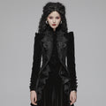 Goth Velvet High-Neck Jacket