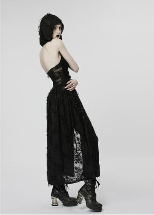 Off-Shoulder Maxi Dress with Shawl