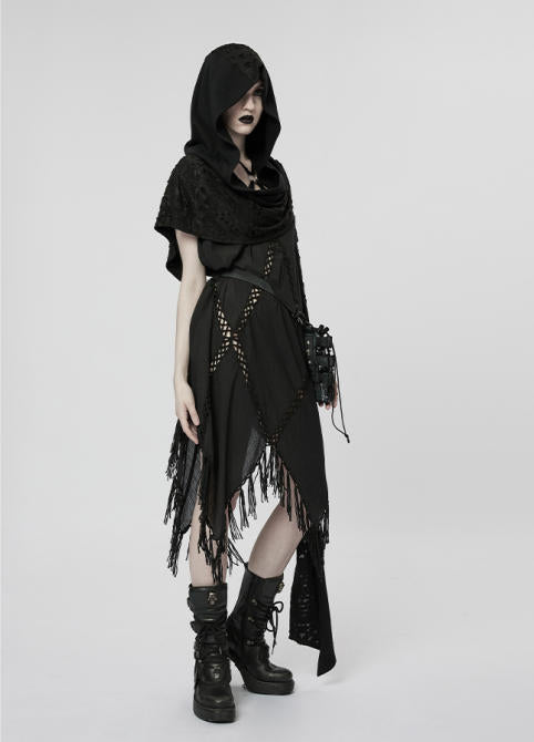 Witch Knit Mesh Maxi Dress