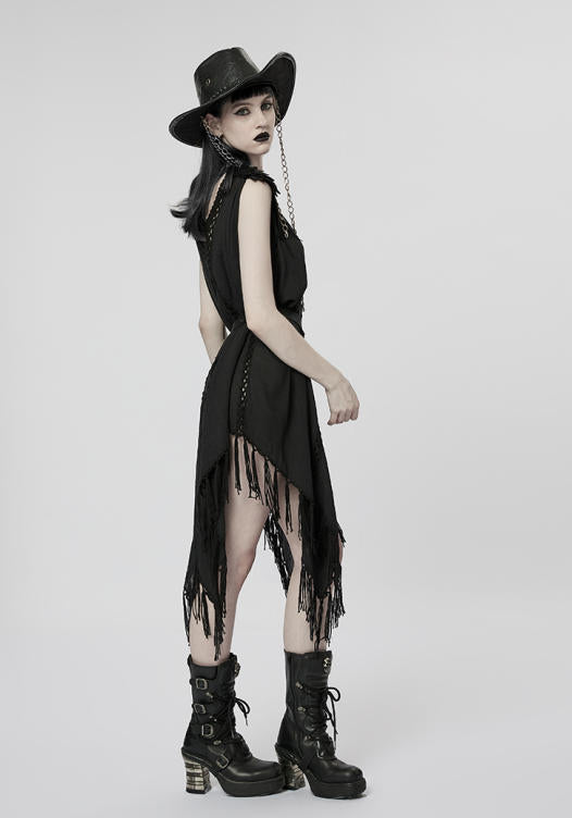 Witch Knit Mesh Maxi Dress