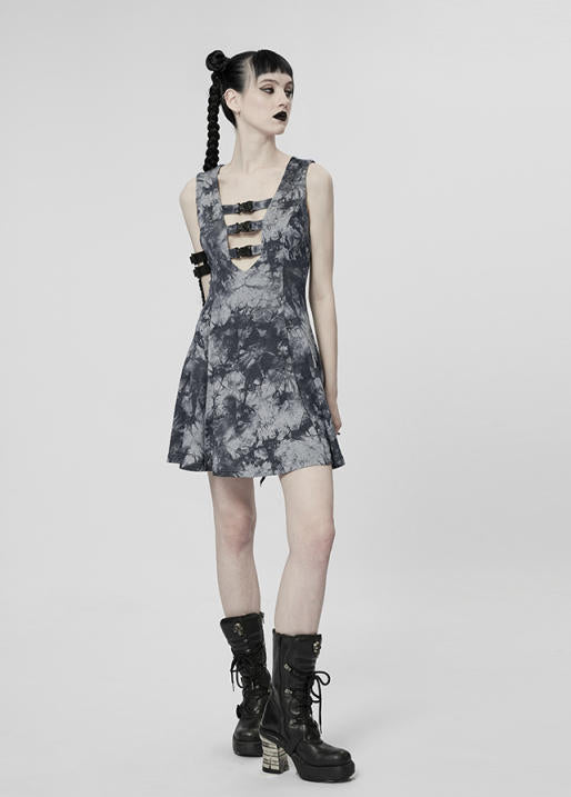 Cyber Sleeveless Backless Chiffon Dress