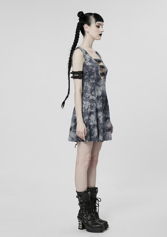 Cyber Sleeveless Backless Chiffon Dress