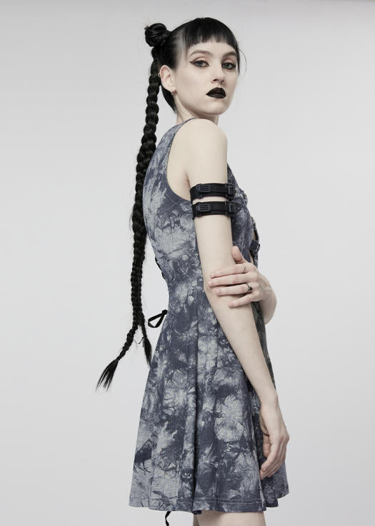 Cyber Sleeveless Backless Chiffon Dress